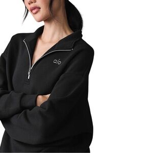 ALO Yoga | Tops | Alo Accolade 4 Zip Pullover In Black | Poshmark